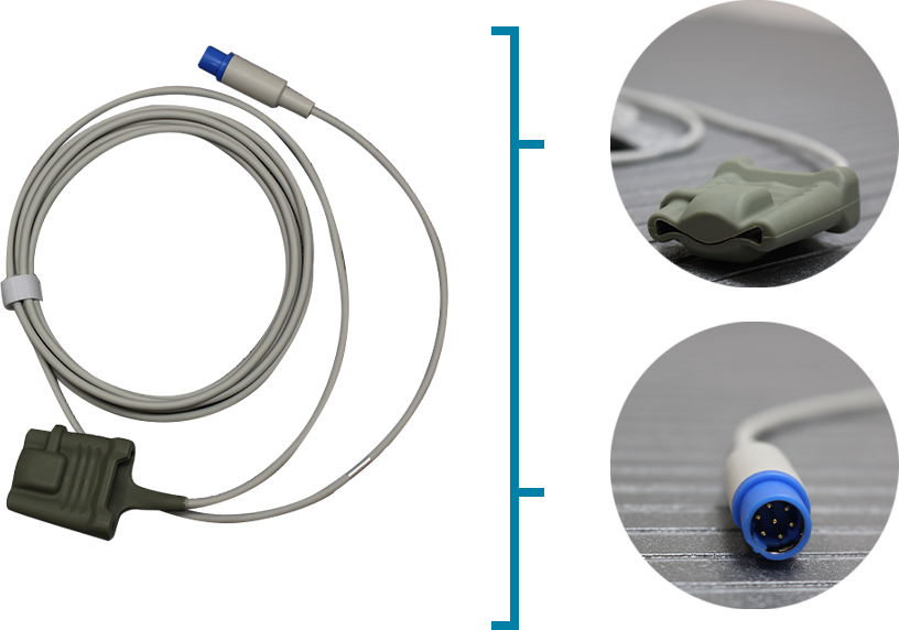 SENSOR SPO2 SOFT DRAGER SIEMENS P8309B, MARCA: MEDKE