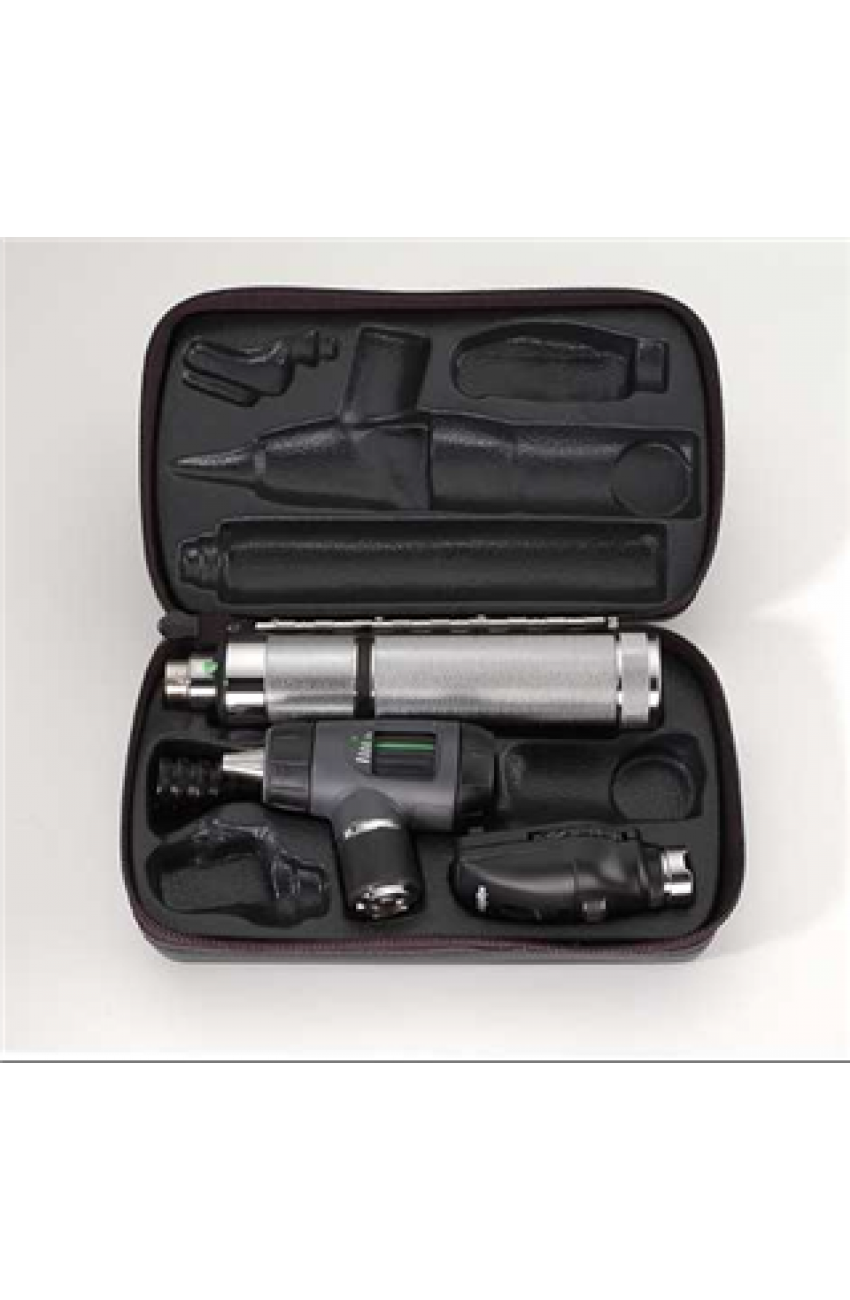 EQUIPO DE ORGANOS Y SENTIDOS  RECARGABLE CON LUZ HALOGENA CON ESTUCHE RIGIDO MARCA: WELCH ALLYN