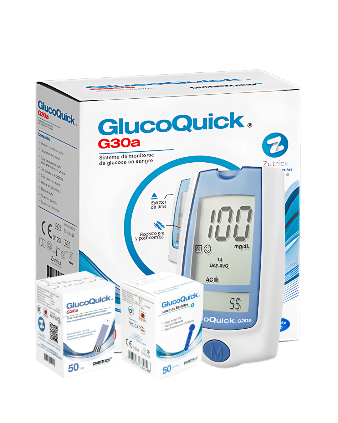 KIT DE GLUCOMETRIA GLUCOQUICK G30A