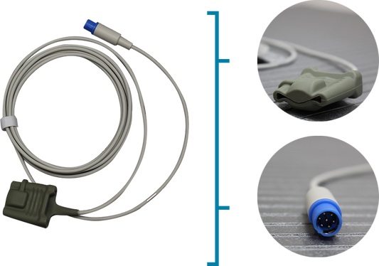 SENSOR SPO2 SOFT DRAGER SIEMENS P8309B, MARCA: MEDKE