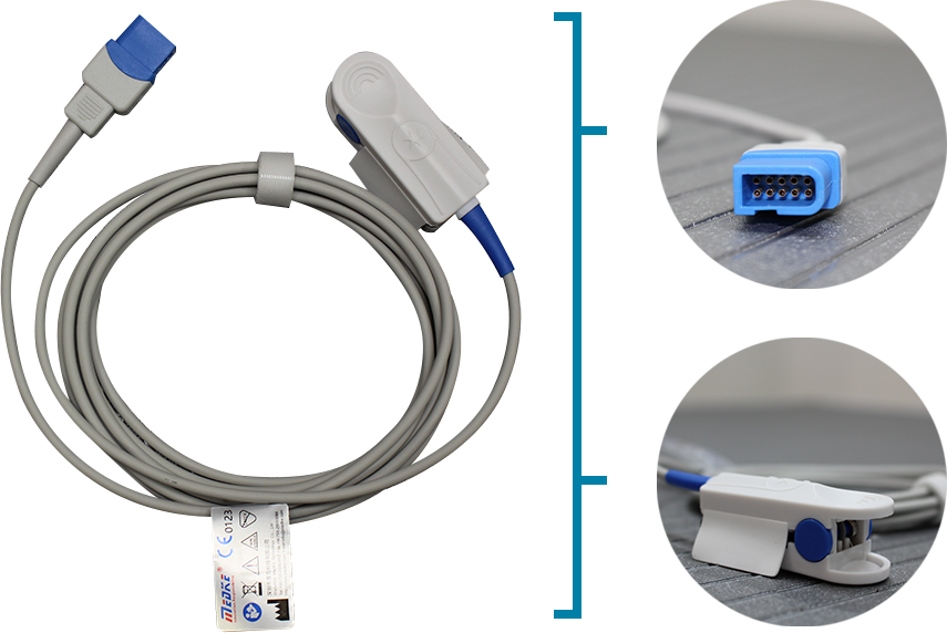 SENSOR SPO2 ADULTO SPACELABS REF: P9327A, MARCA: MEDKE