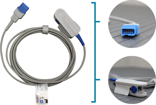 SENSOR SPO2 ADULTO SPACELABS REF: P9327A, MARCA: MEDKE