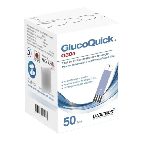 TIRILLAS GLUCOMETRIA GLUCOQUICK G30A